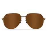 Tangle Free Aviator Hex - Amber Gold Polarized